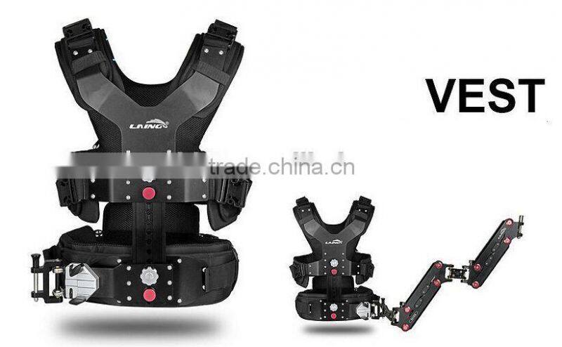 Professional LAING video flycam dslr camera stabilizer+dual arm+vest gyro steadycam for 8kg camera