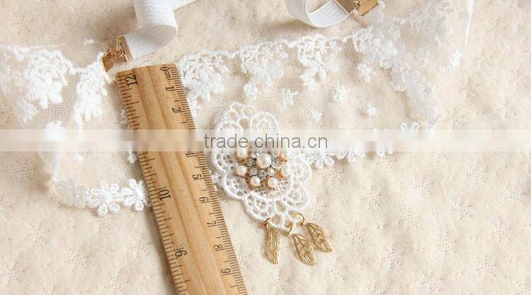 MYLOVE bridal hair accessory white lace jewelry design MLMJ17