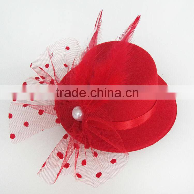 MYLOVE 3 colors top hat felt party hat fascinator cocktail hat MLXM012