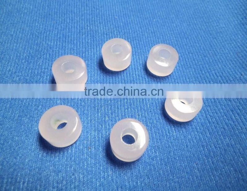 AAA Rose Color Quartz Smooth Handmade Big Hole Tyre Beads