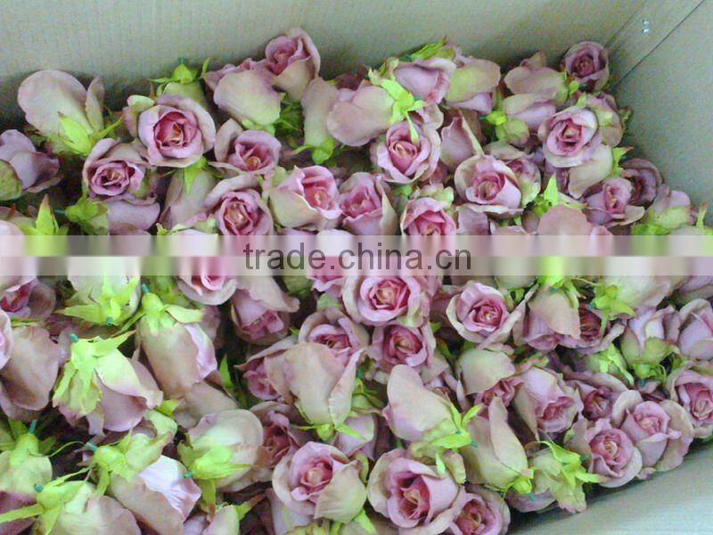 artificial sinlge rose bud small