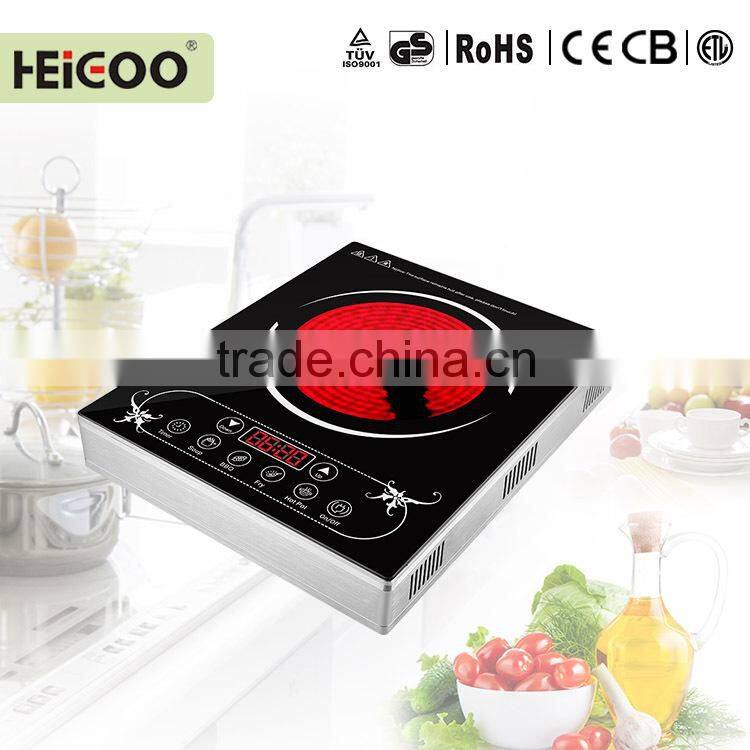 Black Crystal Plate Infrared Ceramic Cooker In Cooktops