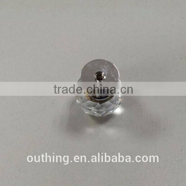 kitchen and bathroom cabinet furniture high quality fancy chrome base glass crystal knobs