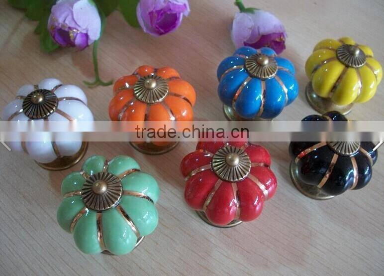 Vintage elegant pop style ceramic decorative porcelain cabinet knobs