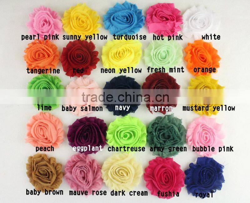 3 inches chiffon lace trim flowers for wedding decorate