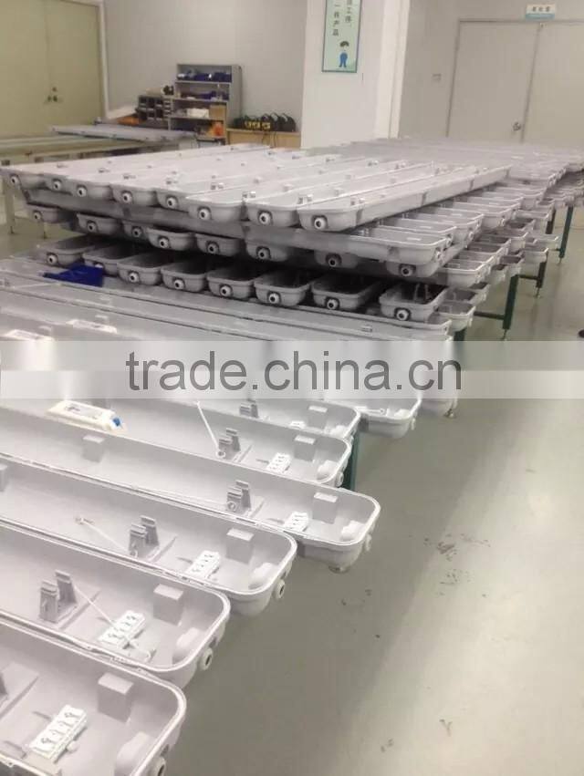 2x18w 2x9w led tri-proof light fixture 100lm/w waterproof