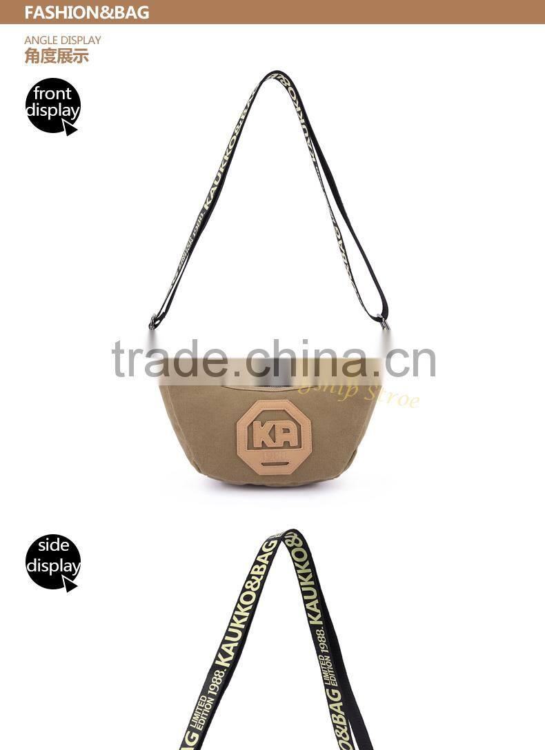 Fashion Lady Messenger Bag Woman Shoulder Bag Trendy Sling Bag Canvas Messenger Bag