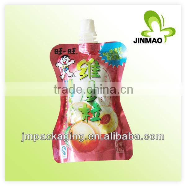 Reusable plastic washing detergent liquid bag With Spout