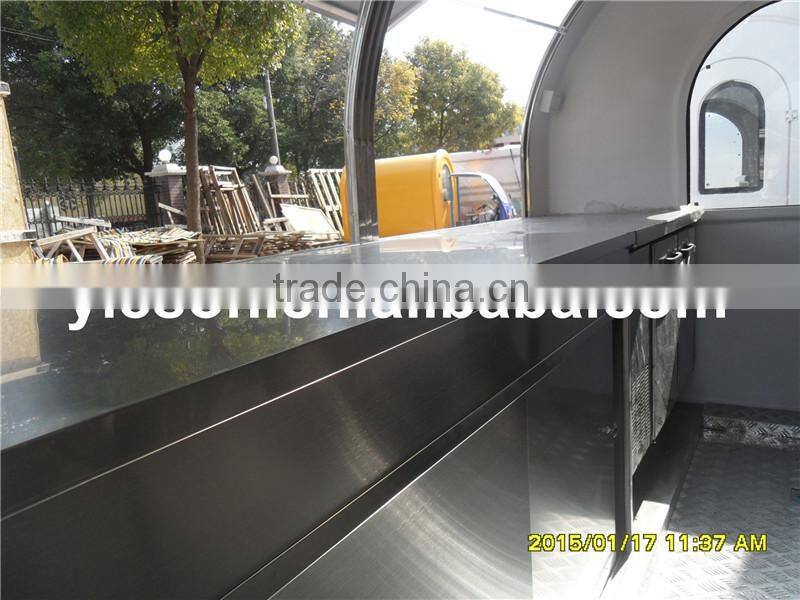 Yieson custom french fries kiosk fast food cart/bbq grill food trailer for sale