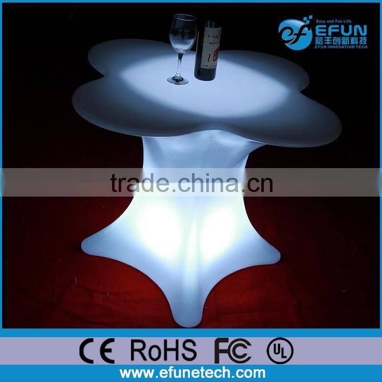 pe plastic outdoor/indoor RGB color led bar table,led stand up bar tables
