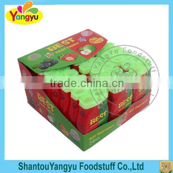 Yangyu Hot selling Double letter Fruit Flavors Candy(Double bottle)
