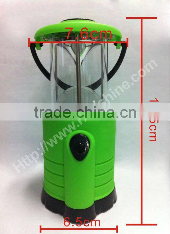 7 led hand crank led camping light