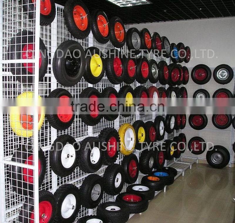 Pneumatic Rubber/ Solid /PU foam wheel, wheelbarrow wheel Tyre tire 3.50x8 16x4.80/4.00-8 4.10/3.50-4 3.25/3.00-8 for sale