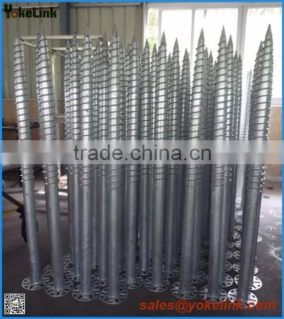 Hot dip galvanized carbon steel Solid Shaft Helix Screw Anchor