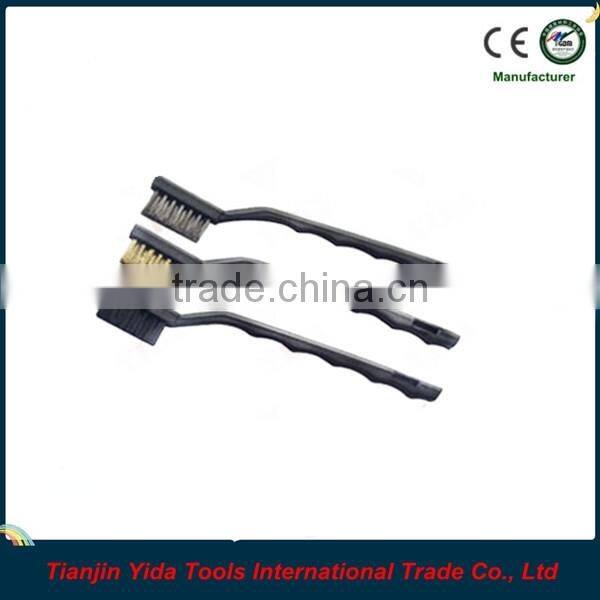 3PCS Plastic Handle Steel Wire Brush