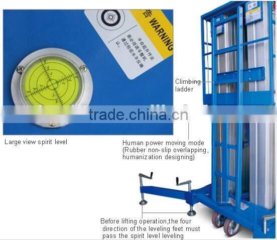 Factory price 10m - 14m Aluminum Aerial Work platform