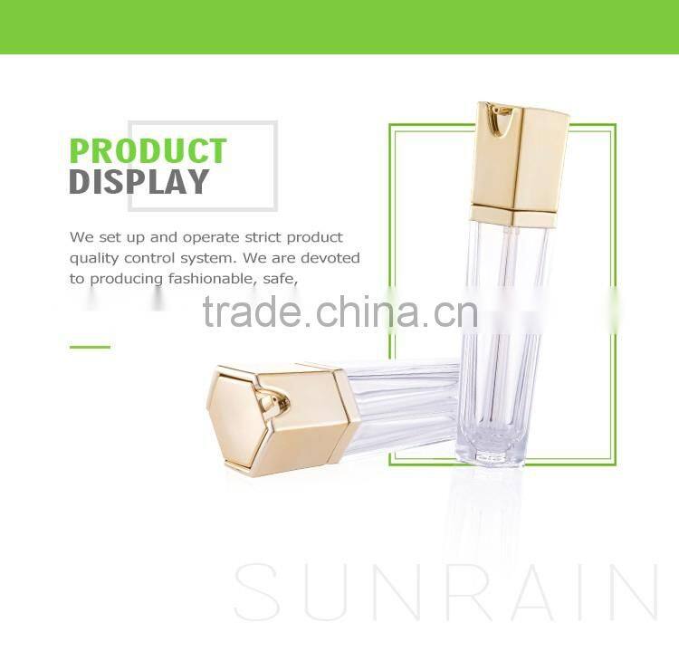 Fashion design square cosmetic custom sprayer lotion serum bottle