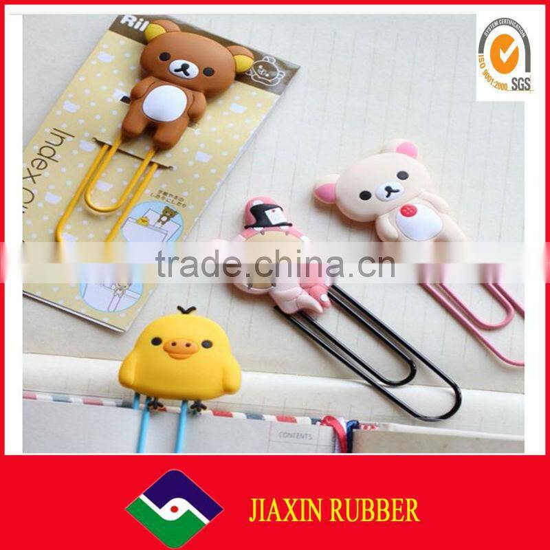 2D/3D effect lovely bee soft pvc book mark/clip book mark