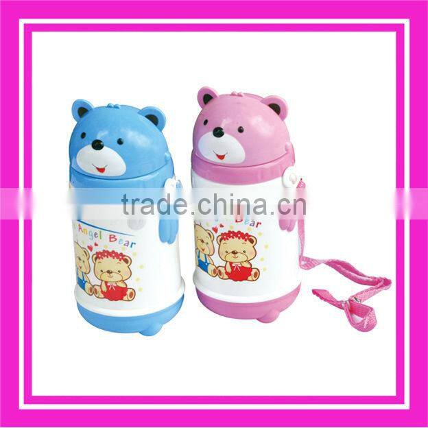 plastic bottle with lunch box and cup for baby