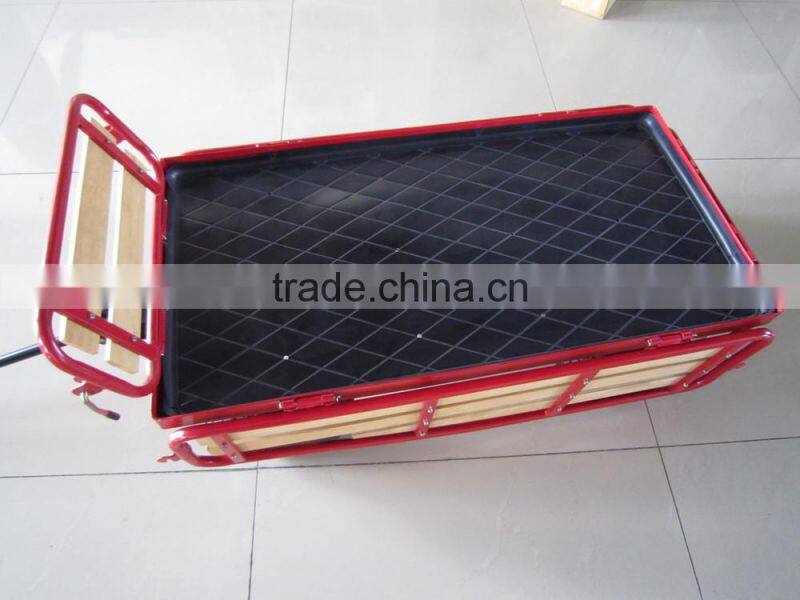 Wooden mesh cart / wagon / four wheel cart TC4211A