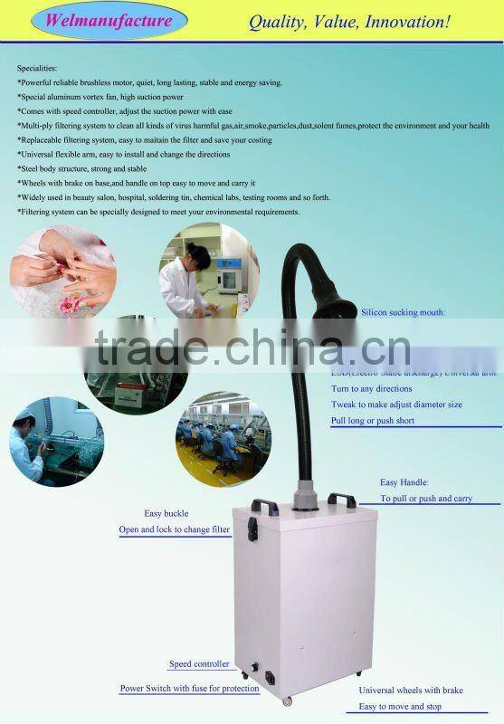 Dust collector nail suction