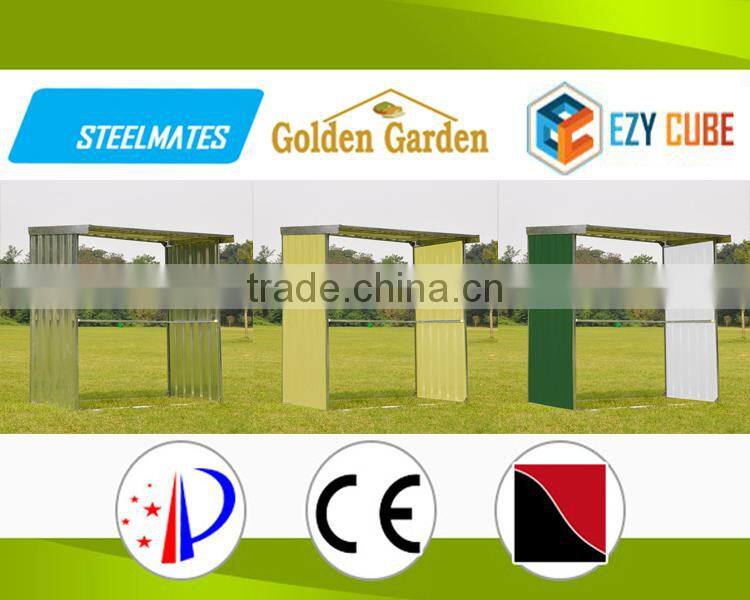 family usage garden metal storage shed log store of outdoor