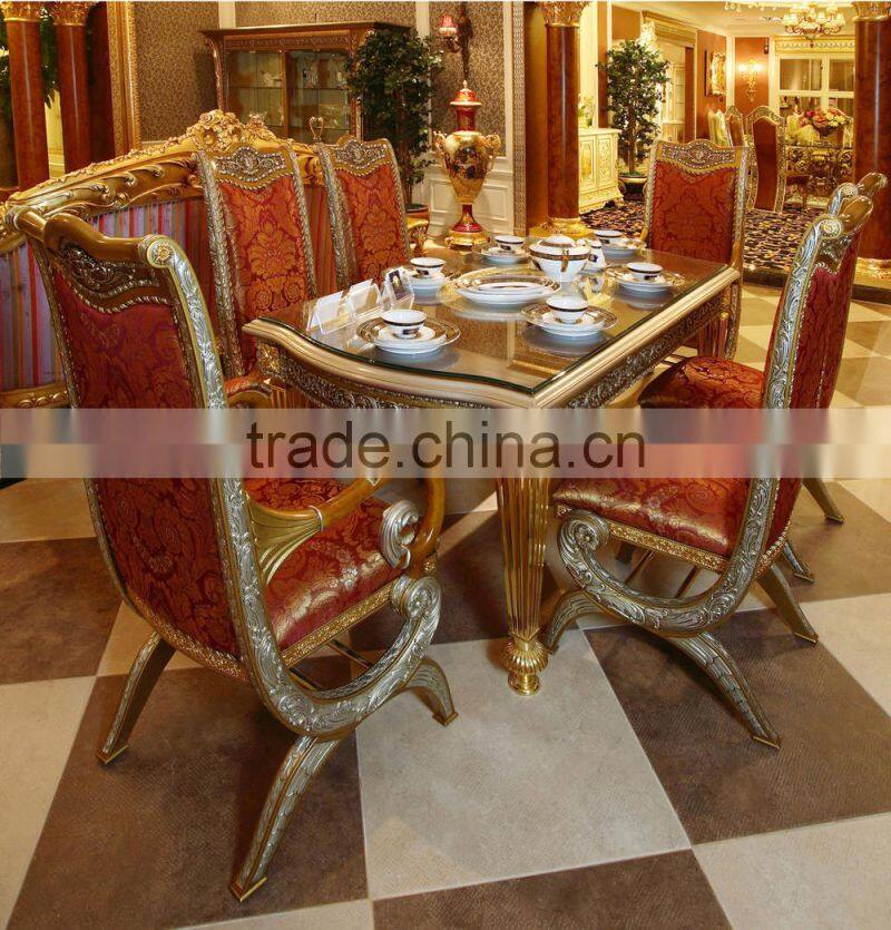 French Retro Baroque Style Display Cabinet/ Classic European Golden Double Door Cupboard Cabinet /Luxury Antique Glass Vitrine