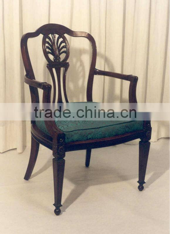 Spanish Style Hand Carved Wooden Chair