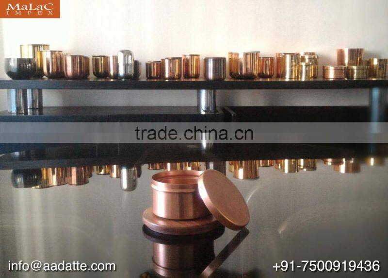 Custom made private label candle holder candle jar with lid