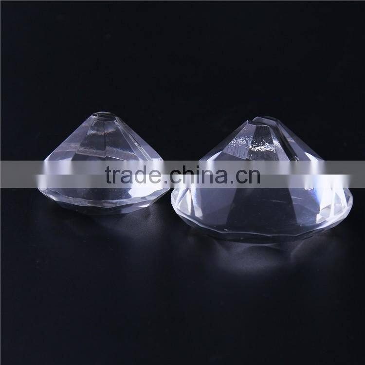 Luxury diamond shape crystal place name card holder