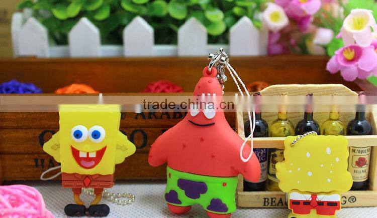 creative cartoon pvc usb flash drive shell
