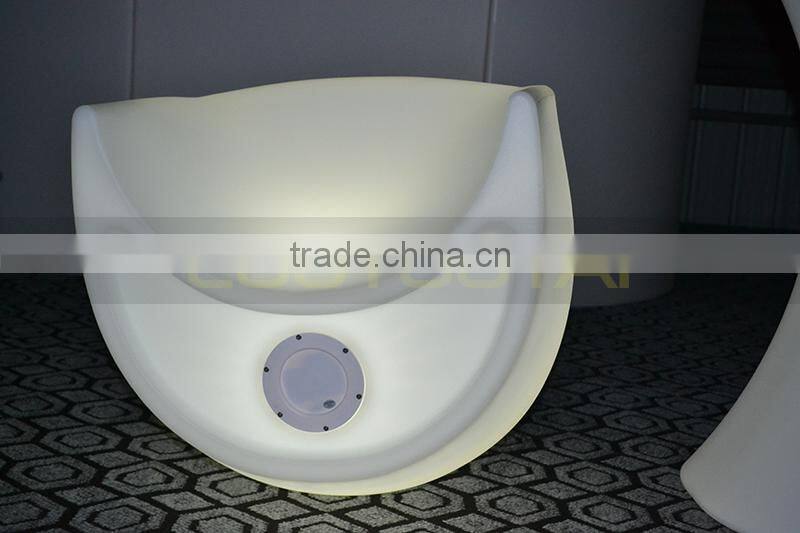 Manufacturer LED illuminated sofa/chair with remote control 16 mix changeable colors 13kgs