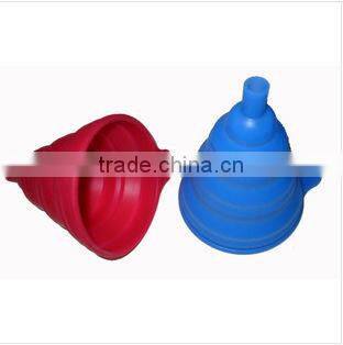 Wholesale Kitchenware Foldable Silicone Funnel,Collapsible Silicone Funnel