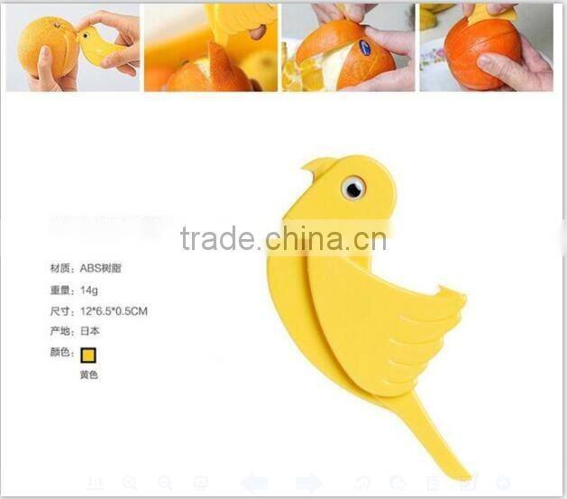 CY146 Orange Peelers Zesters Opener practical Lemon Fruit Slicer Bird Shape Fruit Stripper Opener