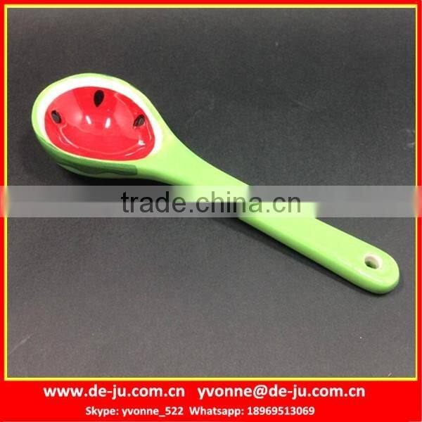 Funny Fruit Colorful Small Soup Porcelain Spoon