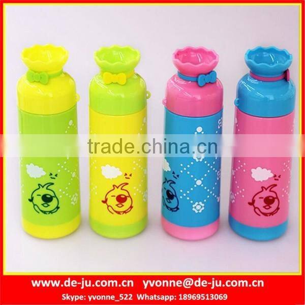 Emoji Printing Plastic Vacuum Bottle