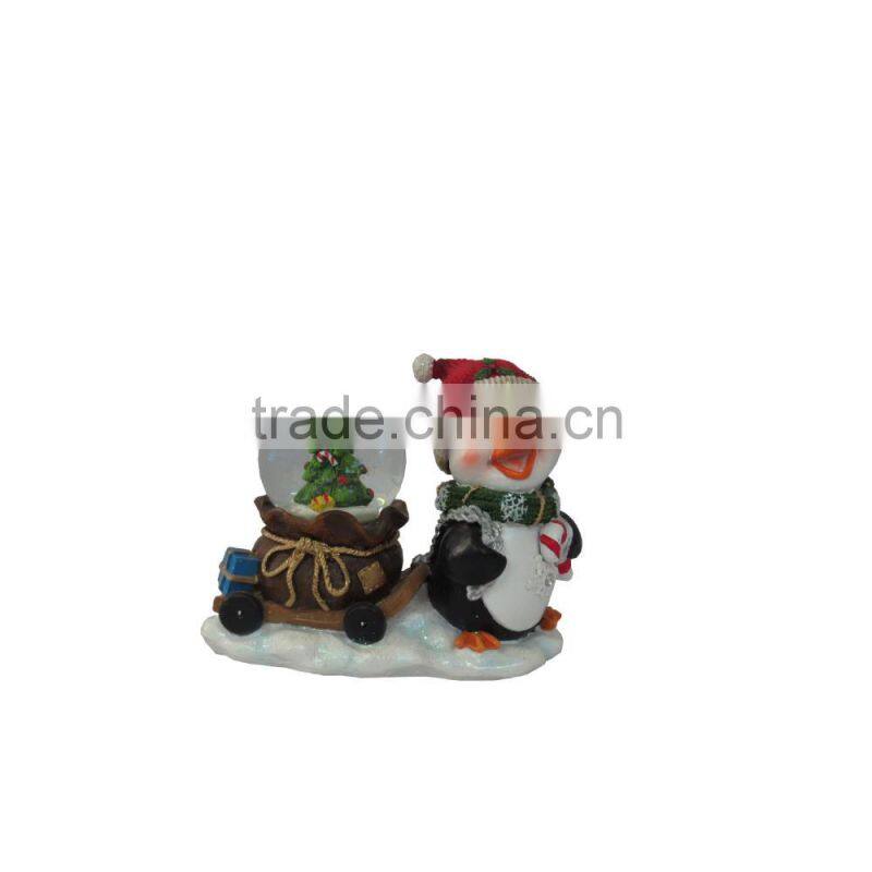 2014 new handmade resin christmas penguin decoration