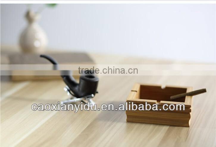 Fashion Solid Wood Bamboo Ashtray Boy's Creative Gift Ashtray European-Style