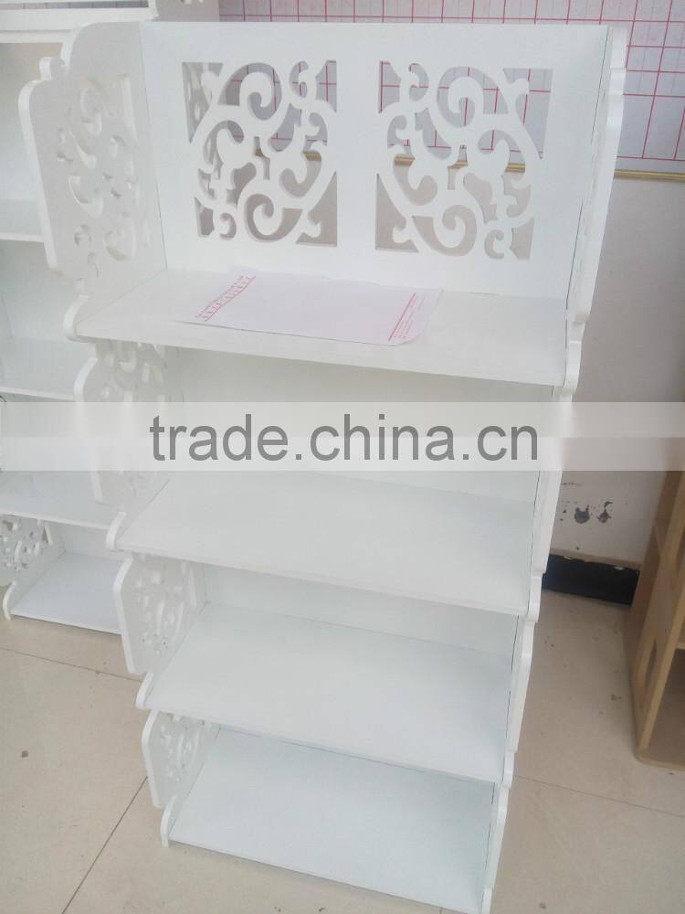 2016 New Style White Classical Wood Storage Cabinet /Bookshelf