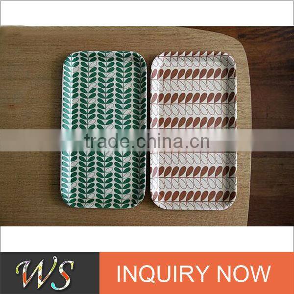 Eco-friendly Bamboo Fiber Printing Lunch Tray