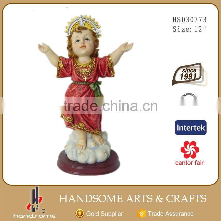 12 Inch Resin Religious Items Craft Home Decoration Figurine Nino Statues Baby Jesus