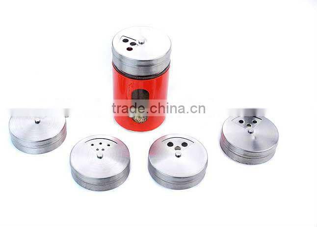 wholesale transparent double-decker glass jar set with rack