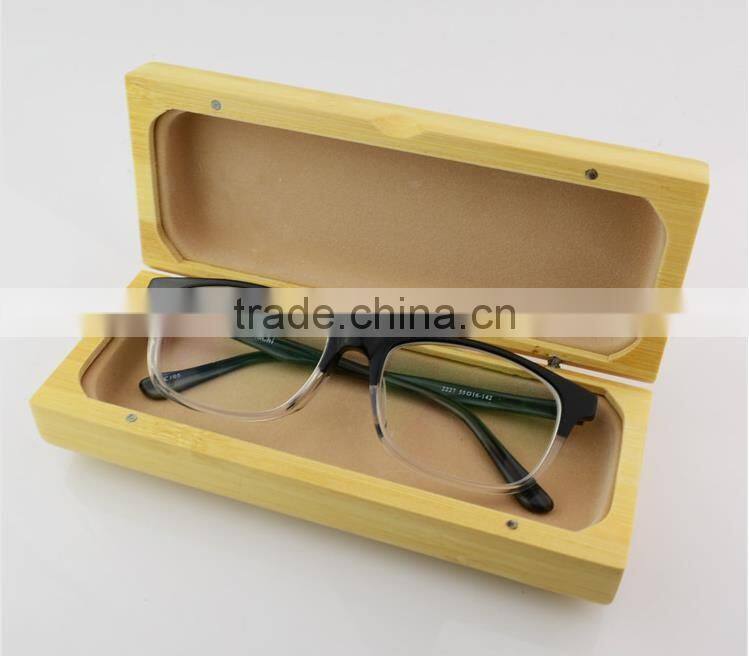 Wood look brown eyeglass case for sunglasses,glasses storage box,handmade box