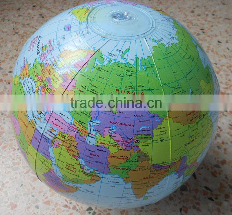 Promotional Inflatable globe map design Beach Ball