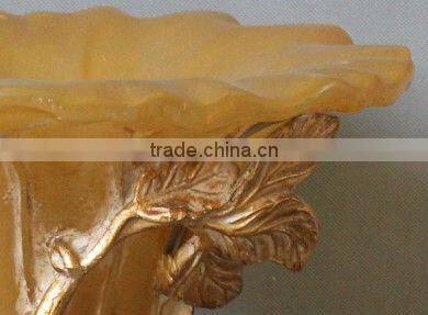 Hand craved polyresin decorative fruit bowl,home decoration