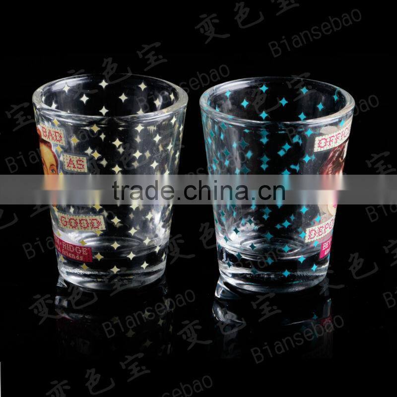 cold color changing shot glass cup