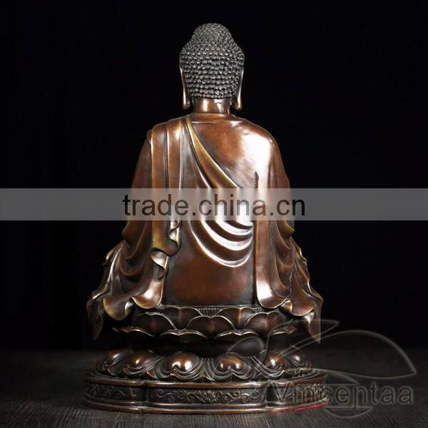 whoelsale antique high quality metal craft bronze female buddha statue