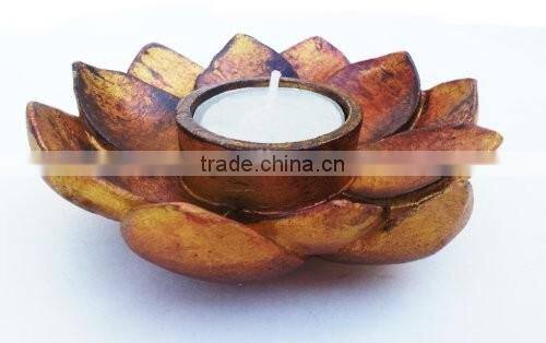 Buddha Lotus Incense Votive T-light Candle Holder Flower