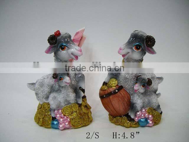 2015 fashion resin sheep crafts