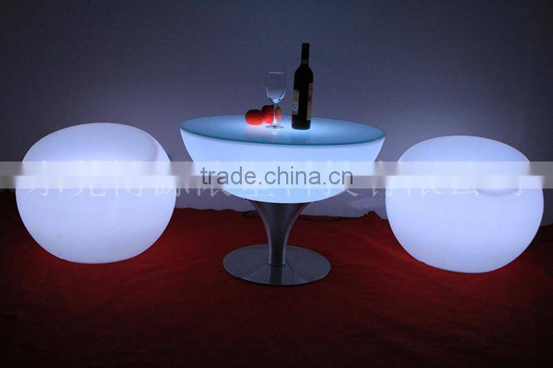 Color changing wholesale plastic home furniture coffee dest led table